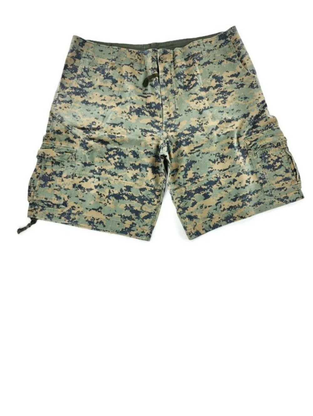 Rothco 2 Pair 100% Cotton Digi Camo Print Cargo Infantry Utility Shorts
